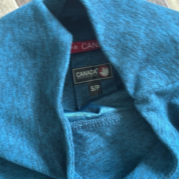 Canada Weather Gear Turquoise Supreme Soft Mock Neck Sweatshirt Size small - Picture 3 of 3